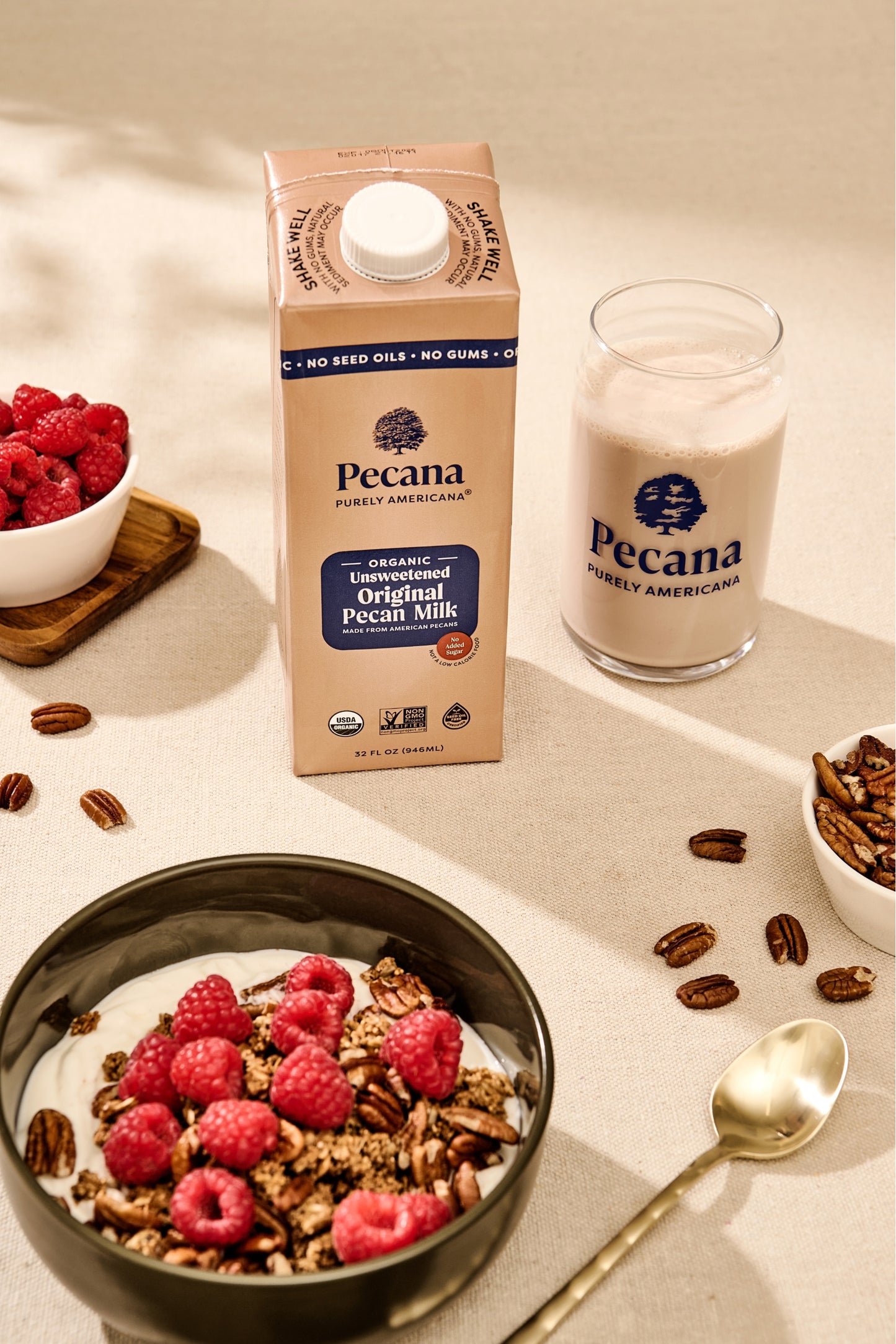 Organic Unsweetened Original Pecan Milk 3 Pack